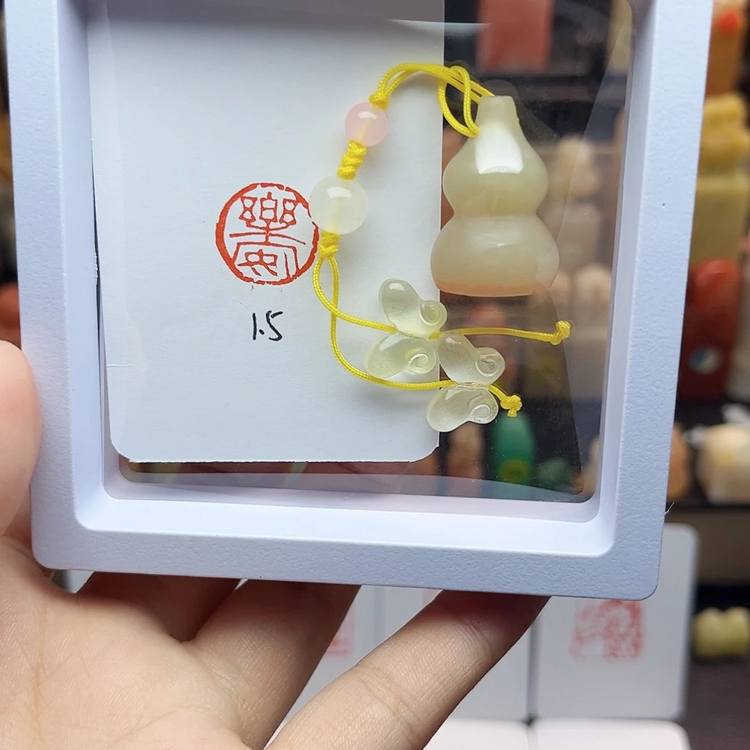 寿山石印石1.5乐安 老挝葫芦 手工篆刻