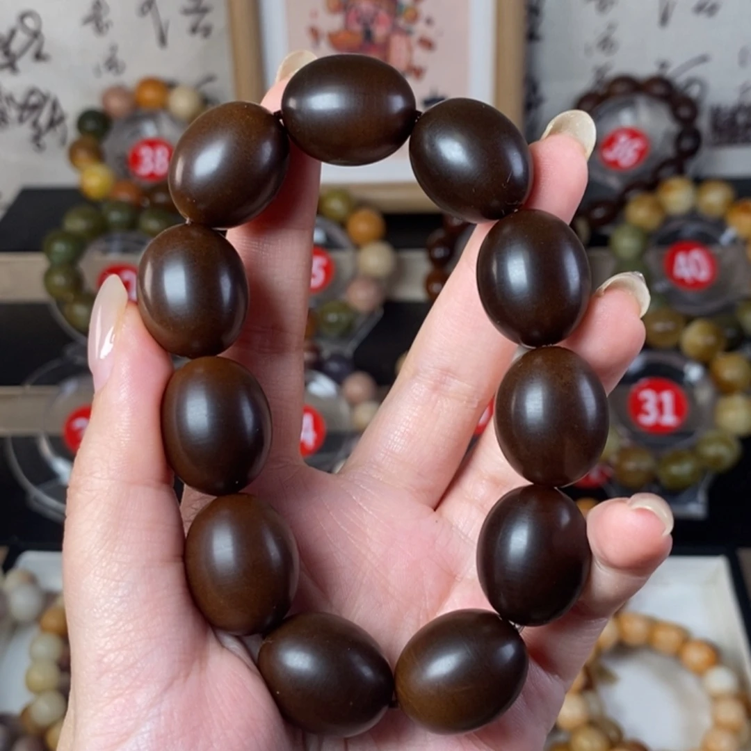 向***好吊坠白玉菩提干磨鹅蛋