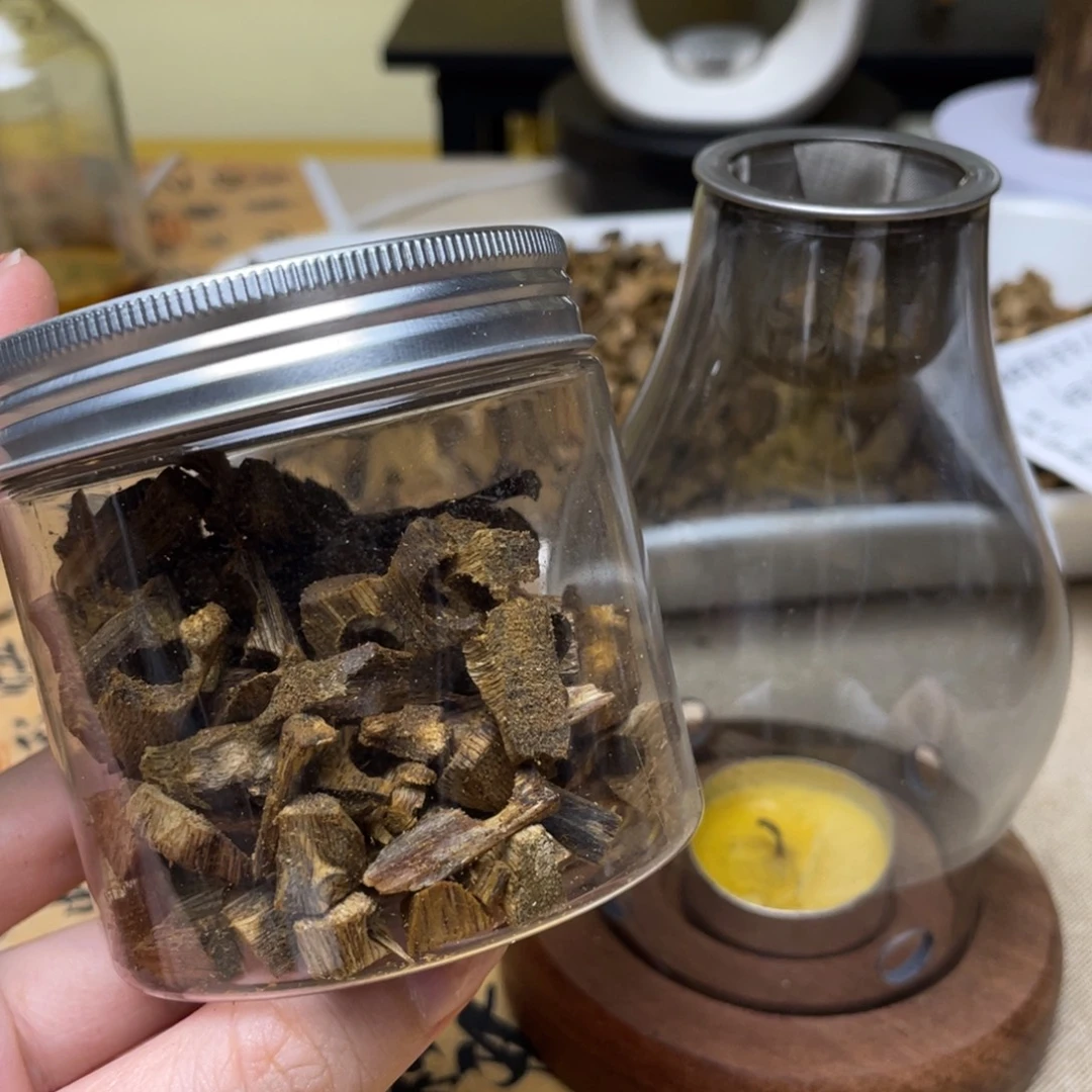 香料海南乌身沉香碎料30克➕蜡烛炉子一套