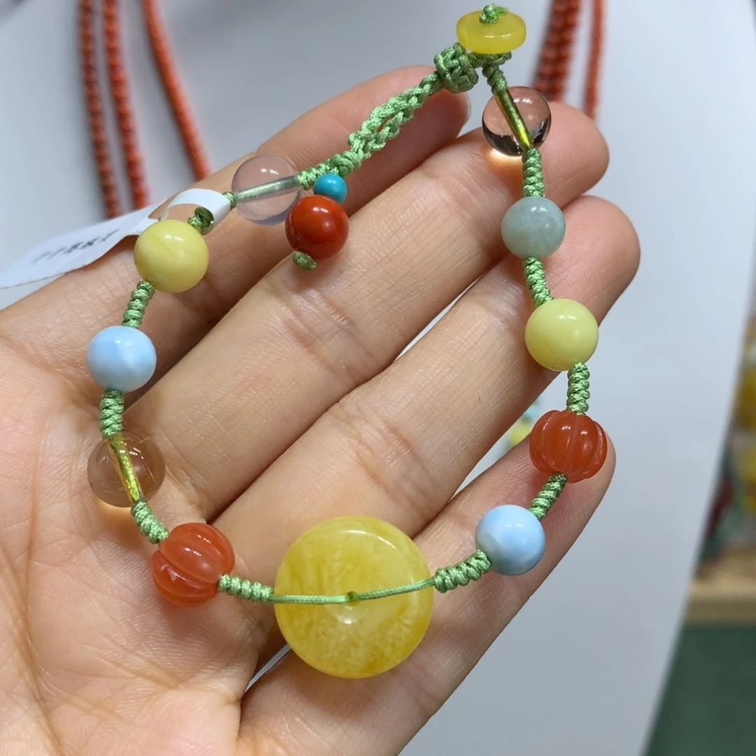 蜜蜡手链未镶嵌手绳