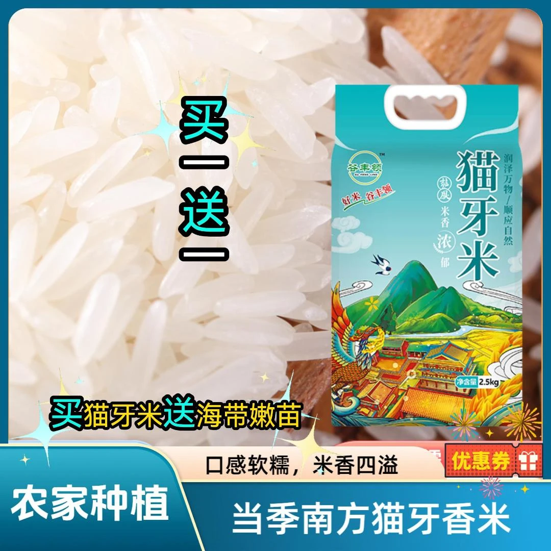 (买一送一)买猫牙米送海带嫩苗