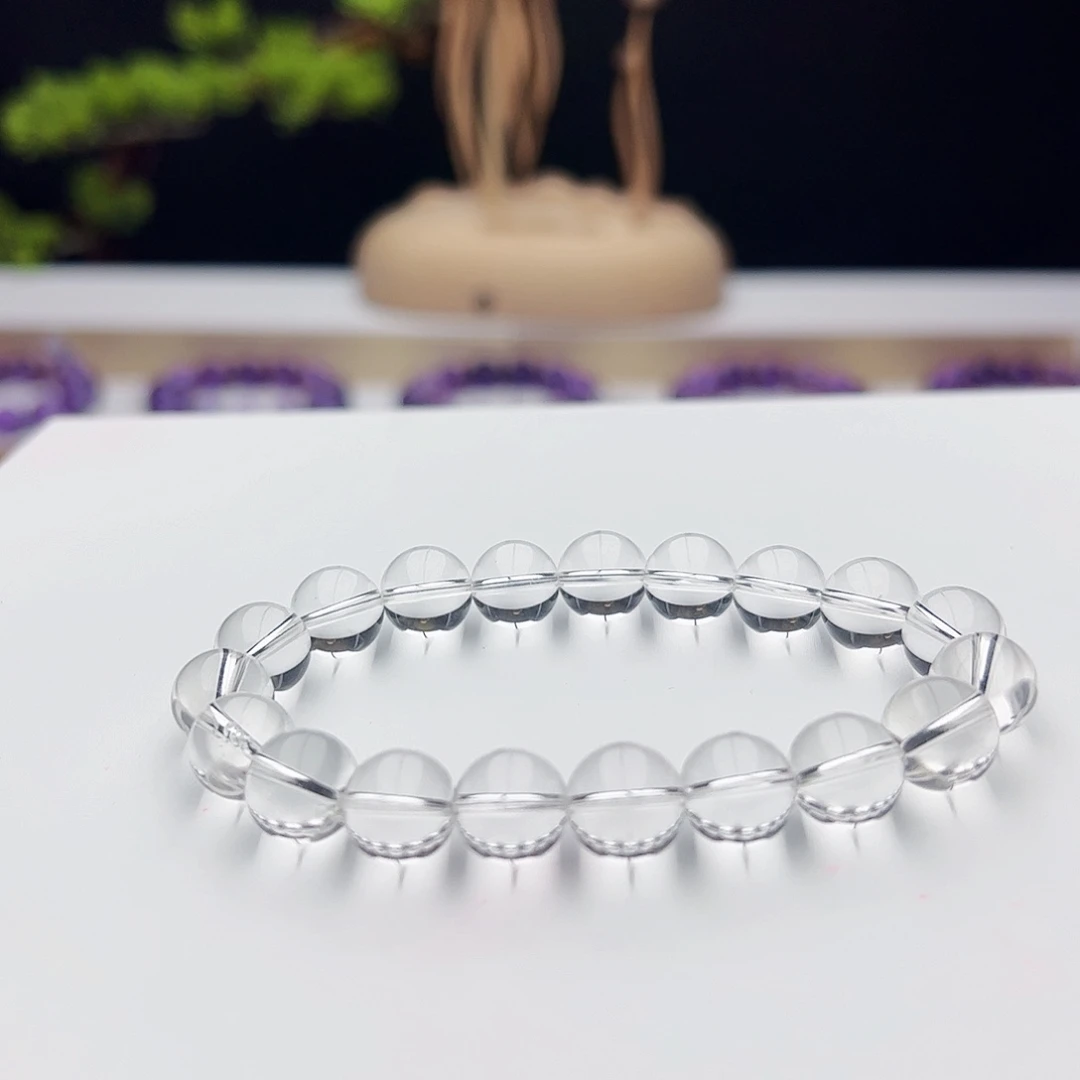 水晶手链未镶嵌白水晶10mm