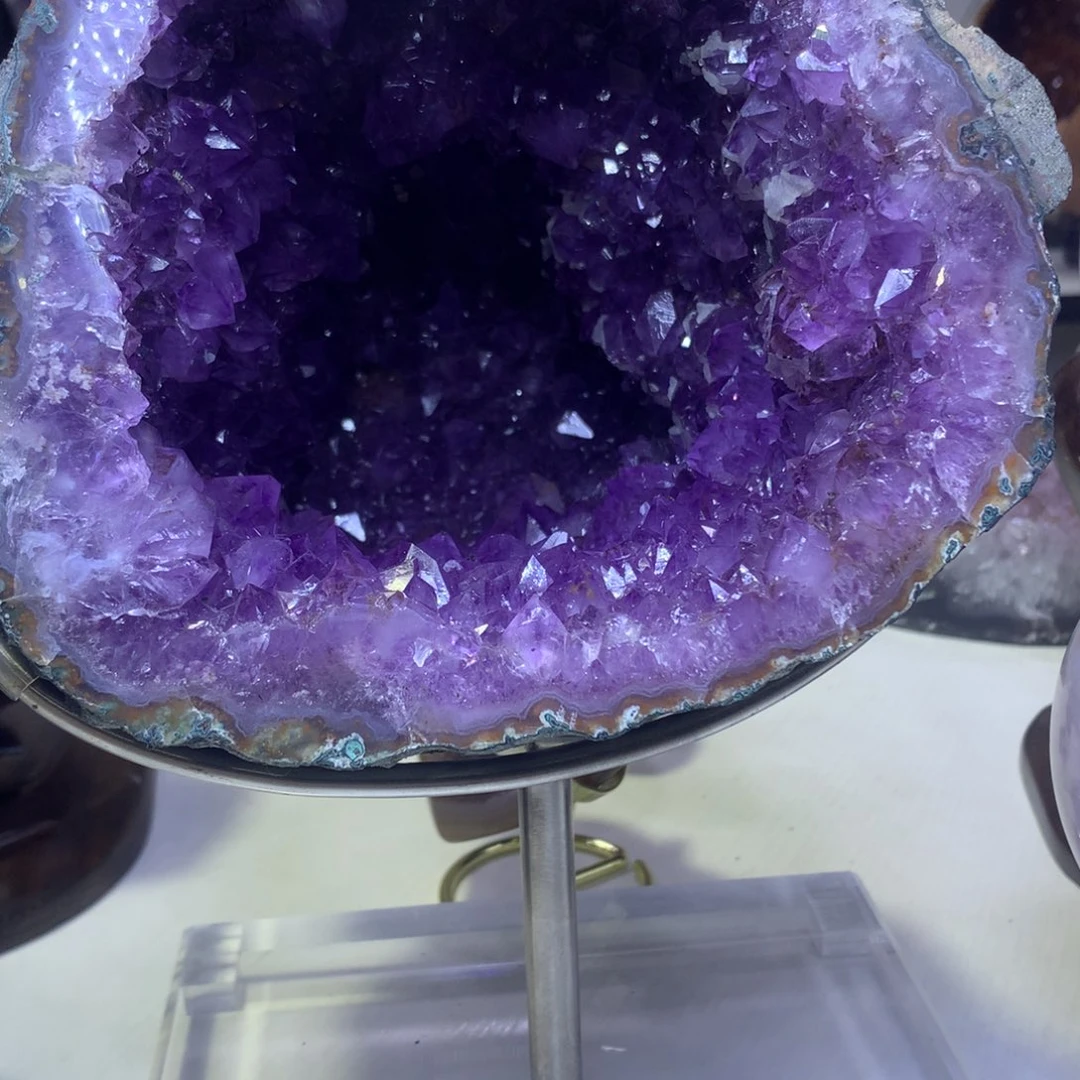 紫晶摆件未镶嵌花*紫晶