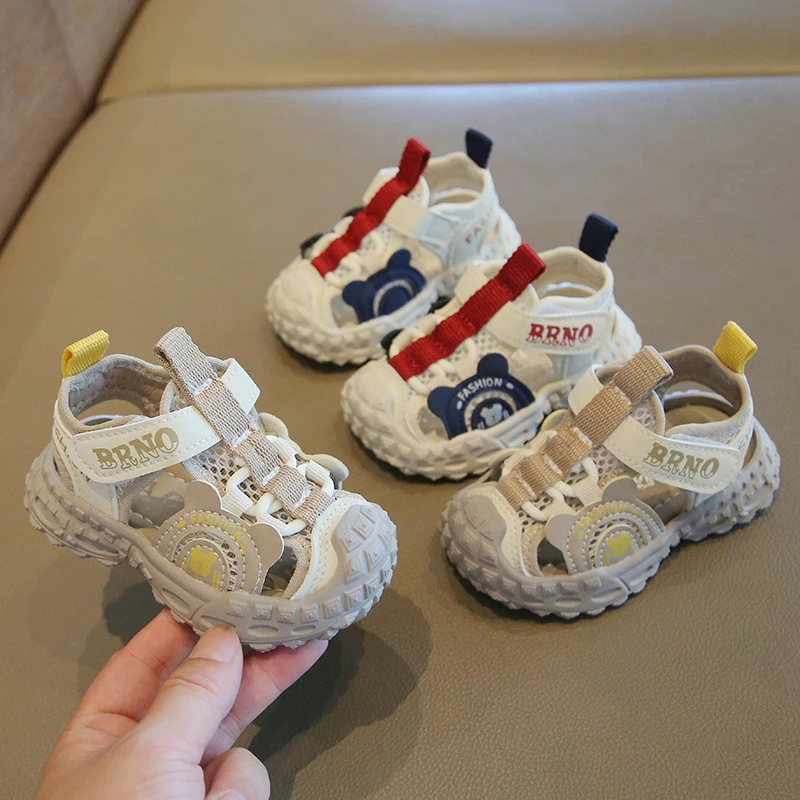 春夏季新款童鞋男童包头防踢沙滩韩版时尚潮款女童儿童公主鞋凉鞋