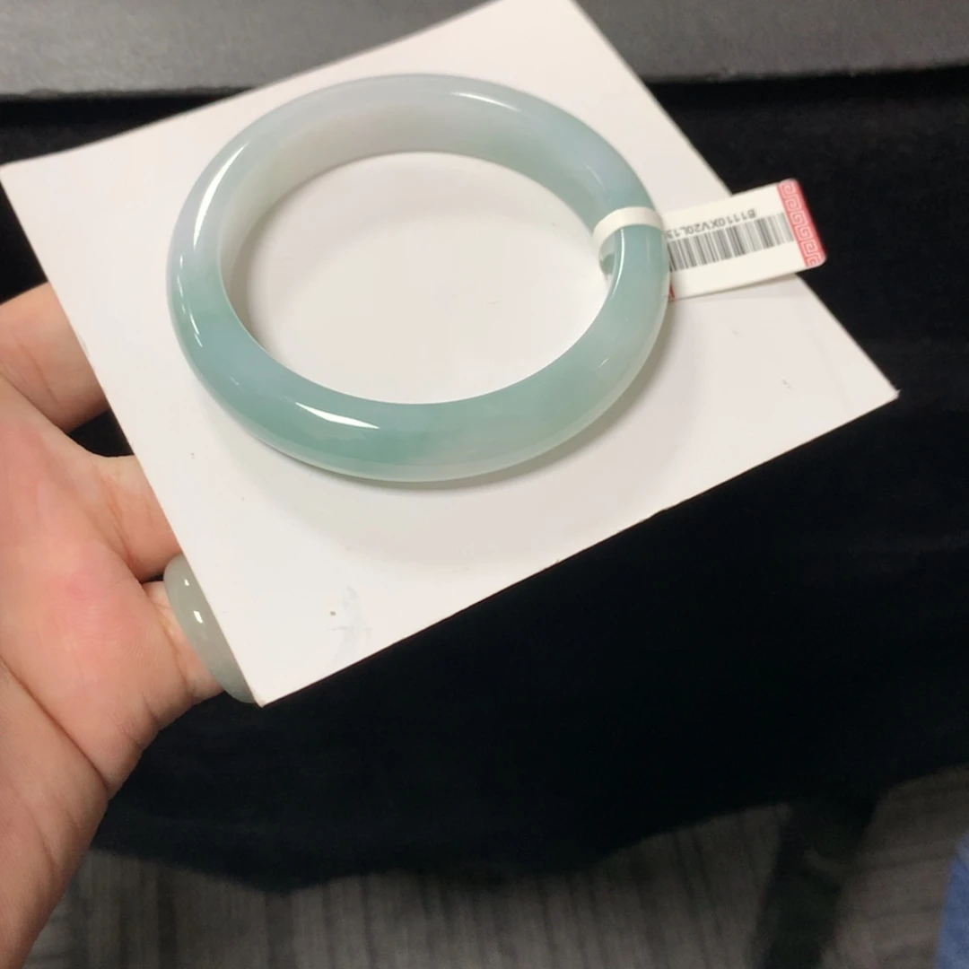 翡翠未镶嵌手镯62号54