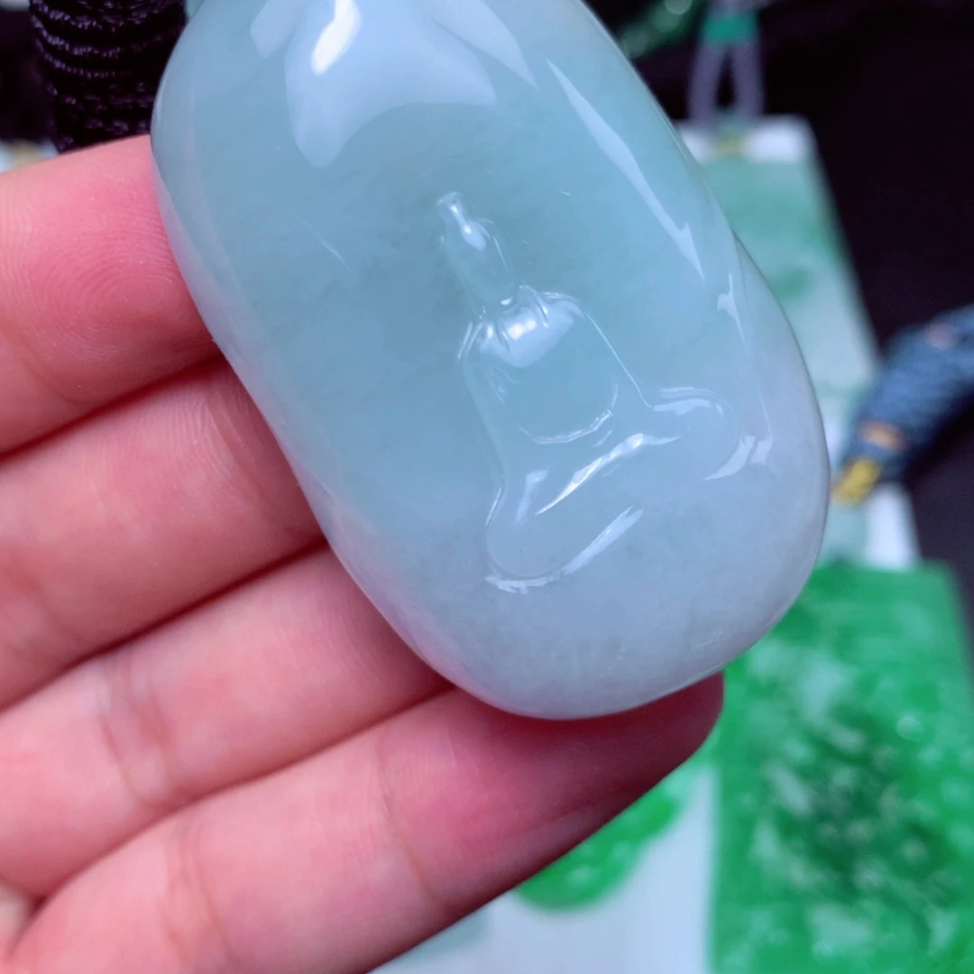 颈饰未镶嵌翡翠天然A货翡翠