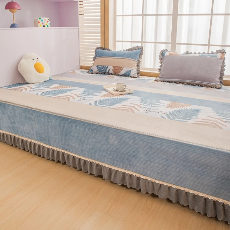 婴儿绒防滑农村土炕火炕专用炕毯宝宝绒大炕盖榻榻米床盖冬季3米