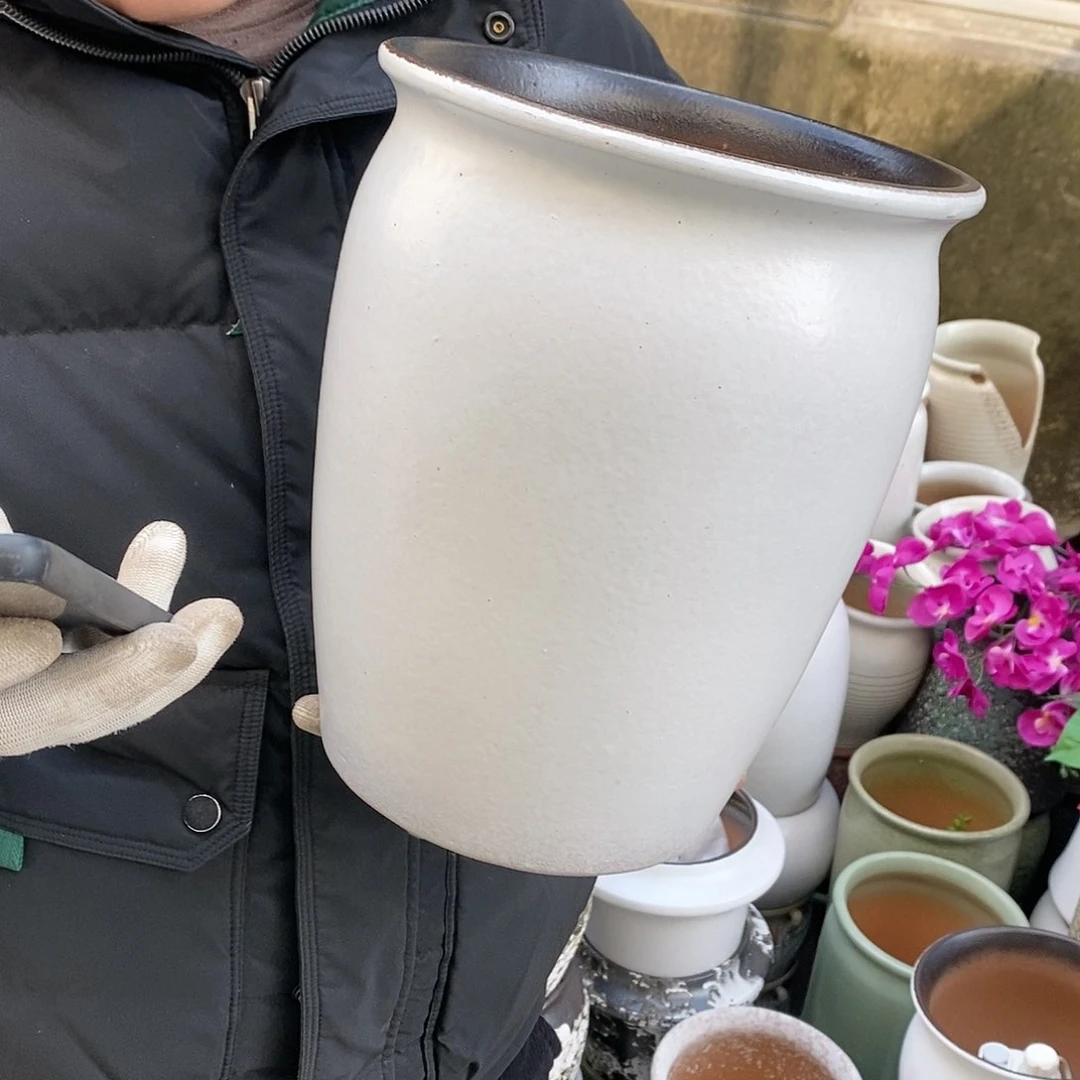 紫砂花盆正品口20高25