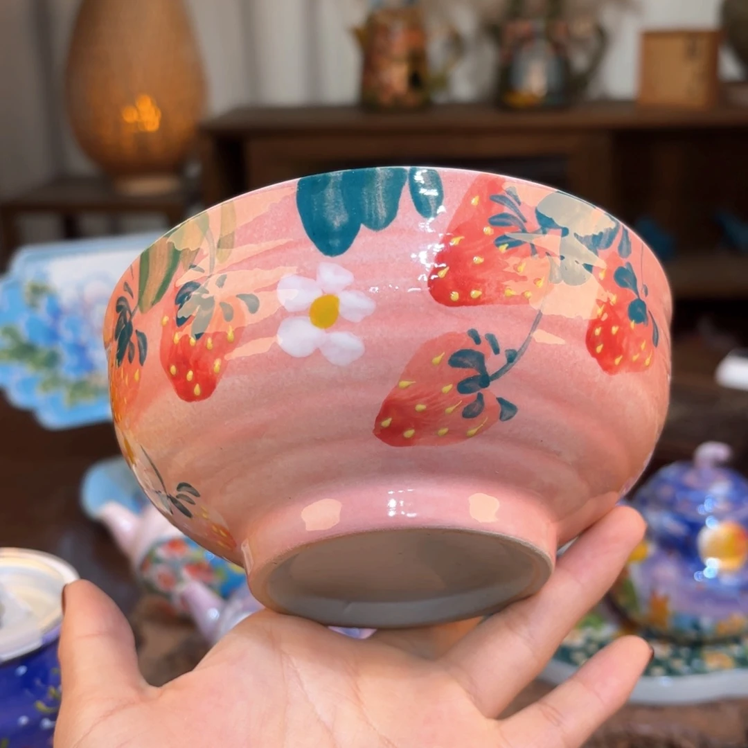 景德镇手绘高温釉下彩陶瓷茶具