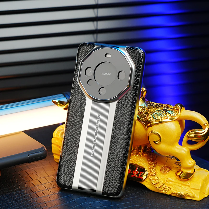 适用于华为mate60p80pro非凡大师手机壳皮纹防摔保护壳保时捷系列