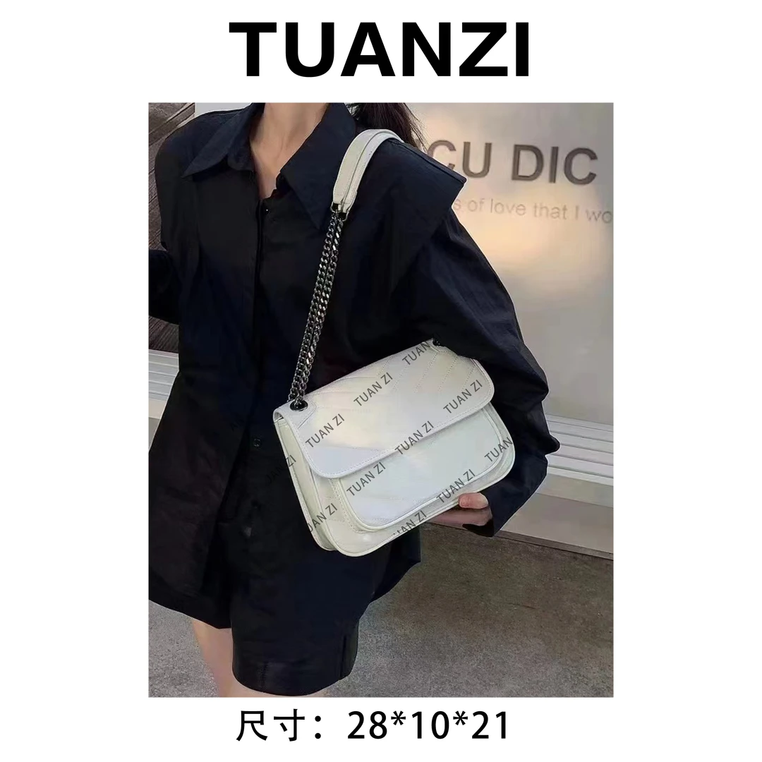 【高端玩家】  春夏新款女士轻奢时尚腋下女包 XKY-6128-白色