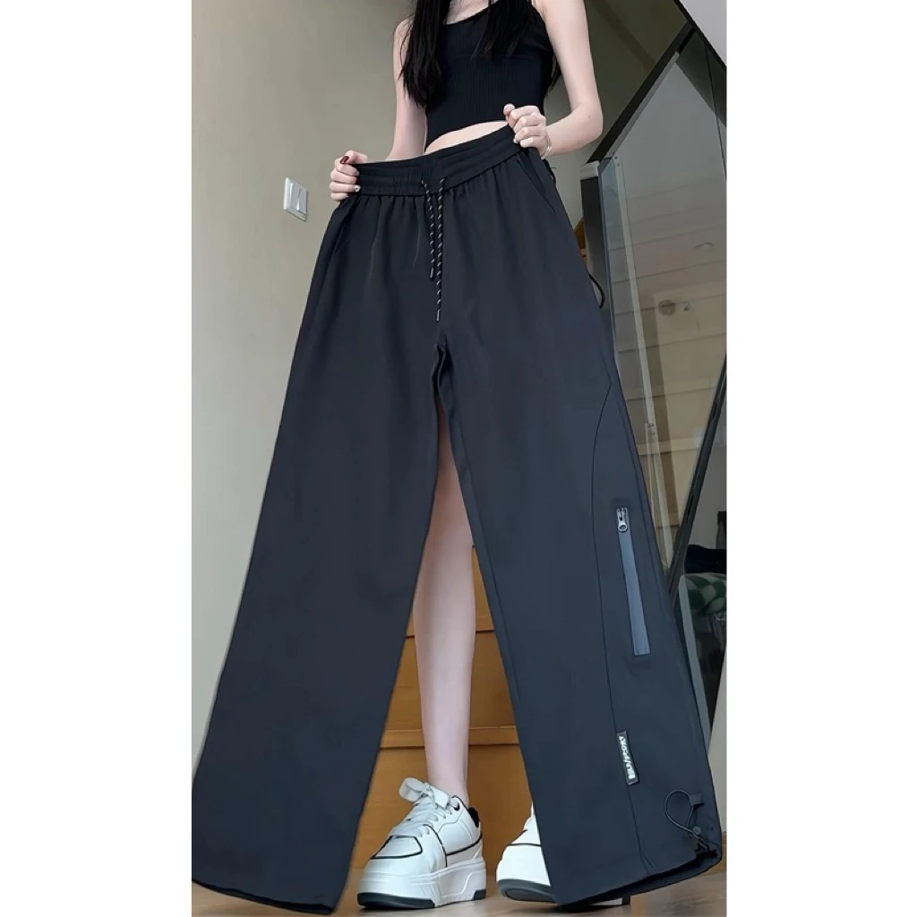 潮流男款工装裤2025夏季新款冲锋裤女直筒阔腿裤休闲百搭运动长裤