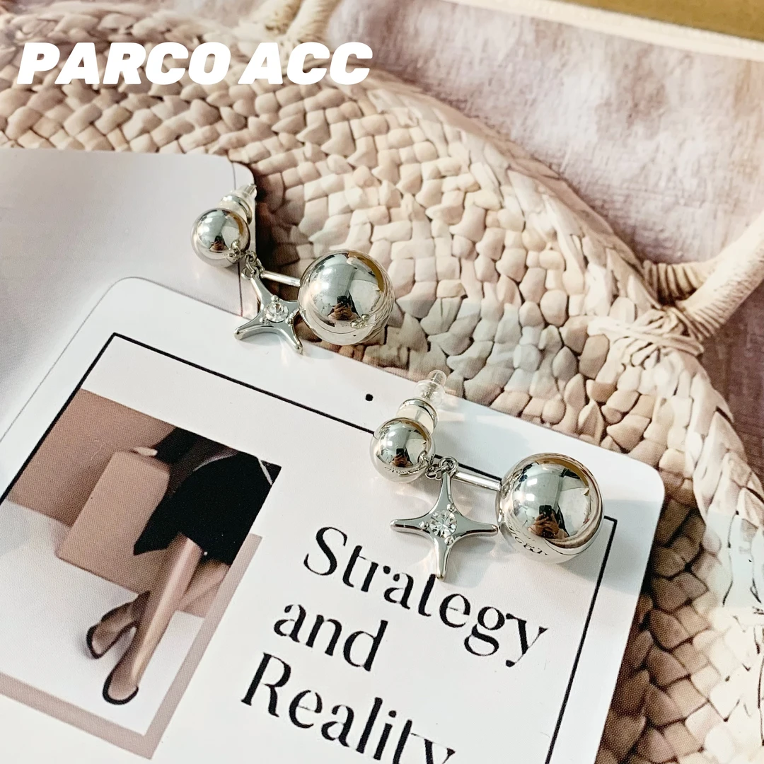 铜合金合成锆石耳饰 Y518  星球流苏耳钉