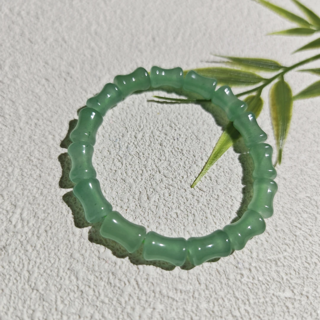 天然玉石 节节高升竹节手串 多样性发其一 D143