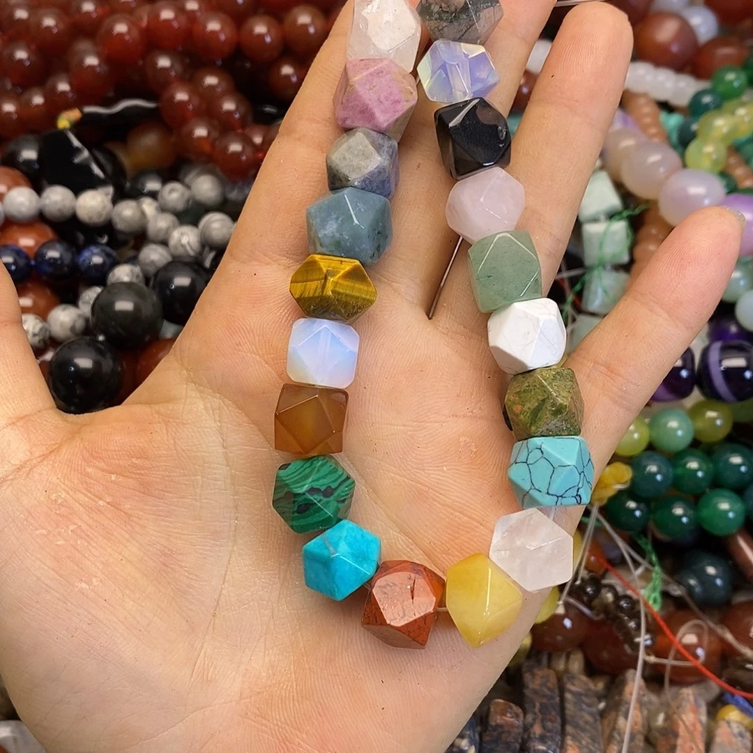 玛瑙/玉髓合金珠宝半成品多宝短款一条