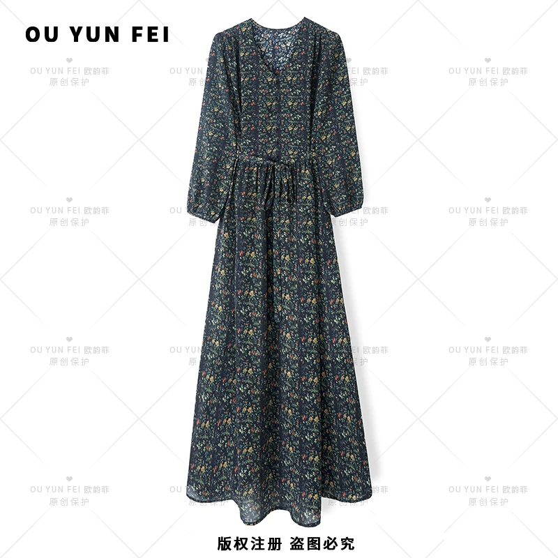 轻奢连衣裙女气质显瘦穿搭时尚优雅洋气高级感F1575