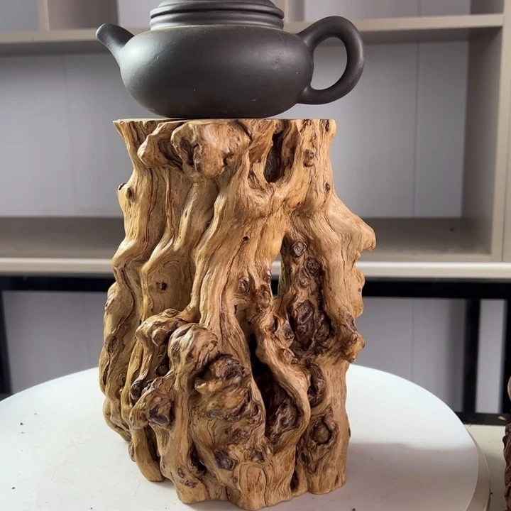 木石榴木风化木原木底座摆件