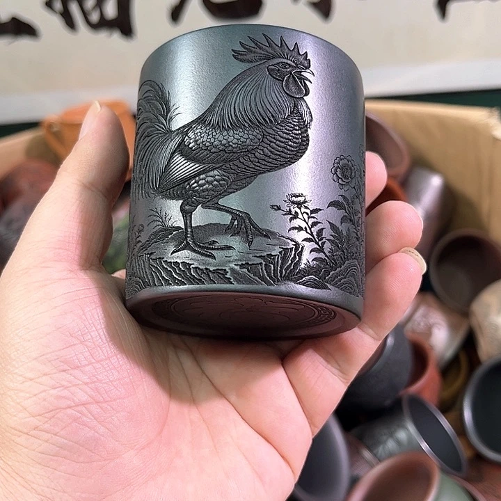 茶杯紫砂全手工紫砂主人杯