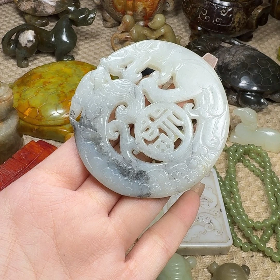 白玉菩提吊坠挂件