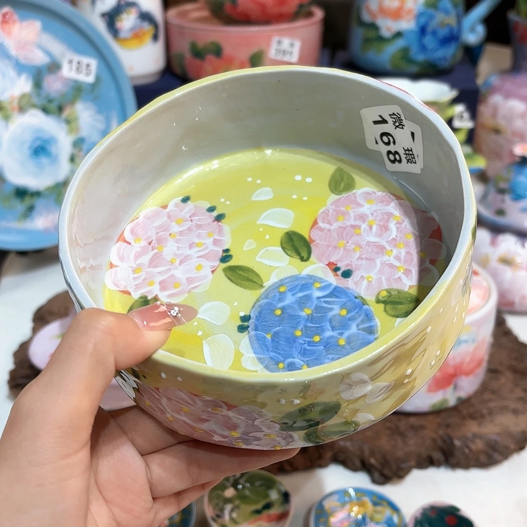 景德镇手绘高温釉下彩陶瓷茶具