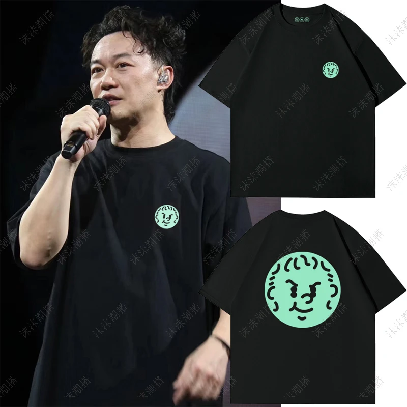 300克重磅陈奕迅同款短袖t恤FnDs演唱会宽松oversize圆领纯棉半袖