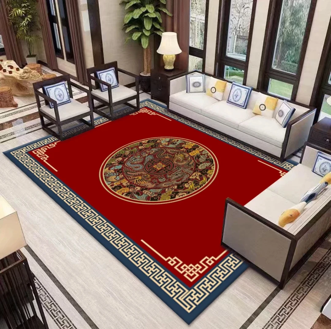 【鸿运当头】300x500欧式客厅卧室吸水防滑百搭客厅轻奢茶几垫地毯