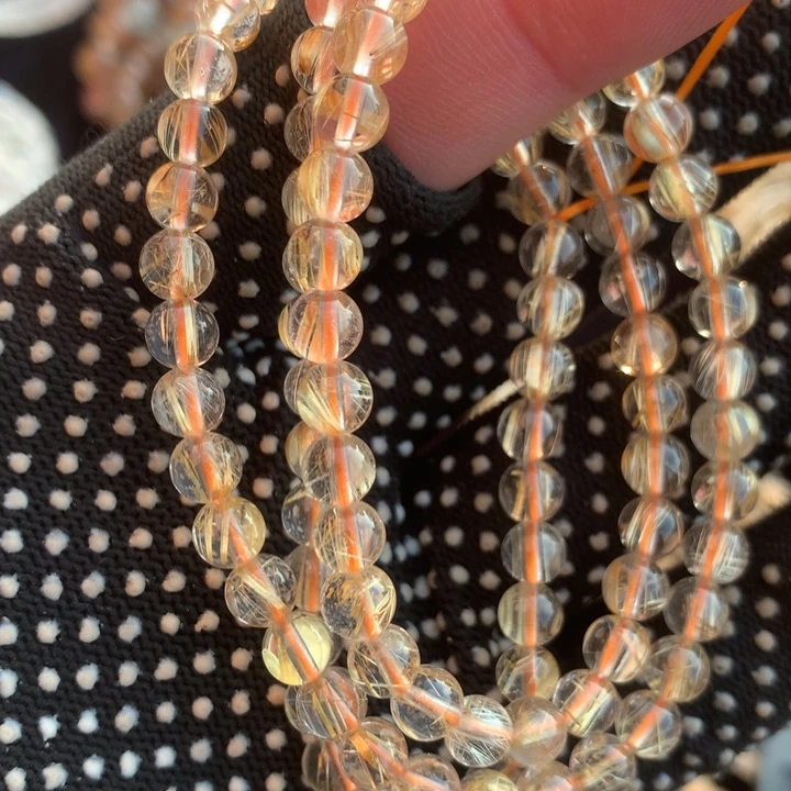 水晶天然水晶手链多圈5.7m未镶嵌