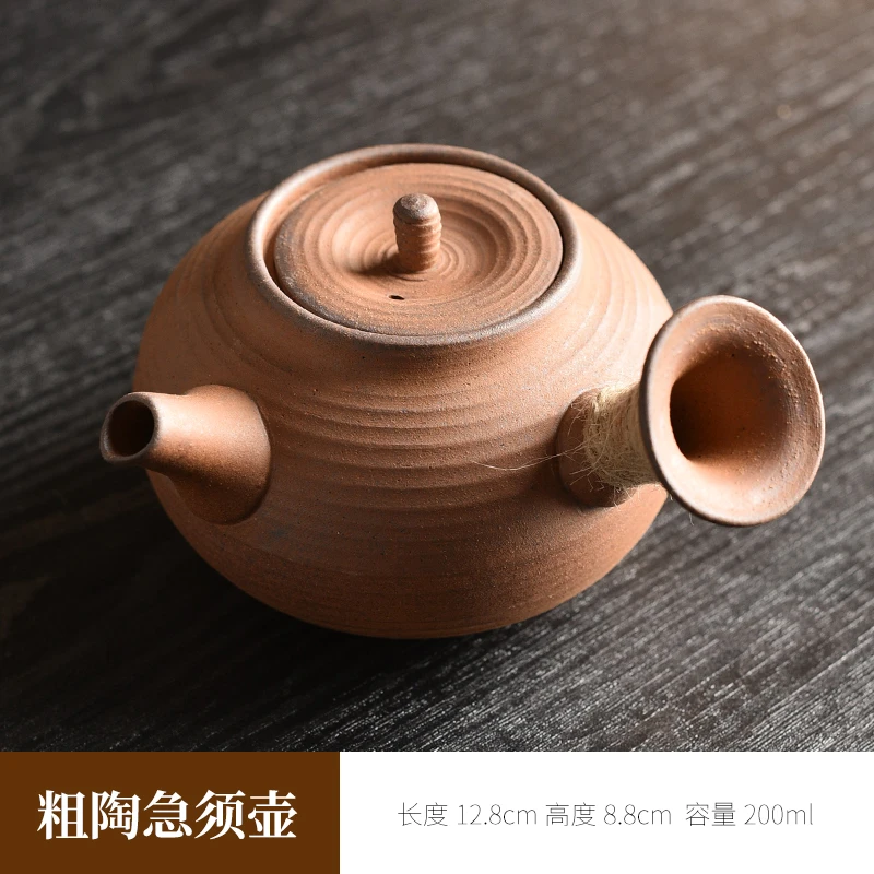 复古风格老陶泥系列泡茶壶手工茶壶家用粗陶泥壶素烧急需壶