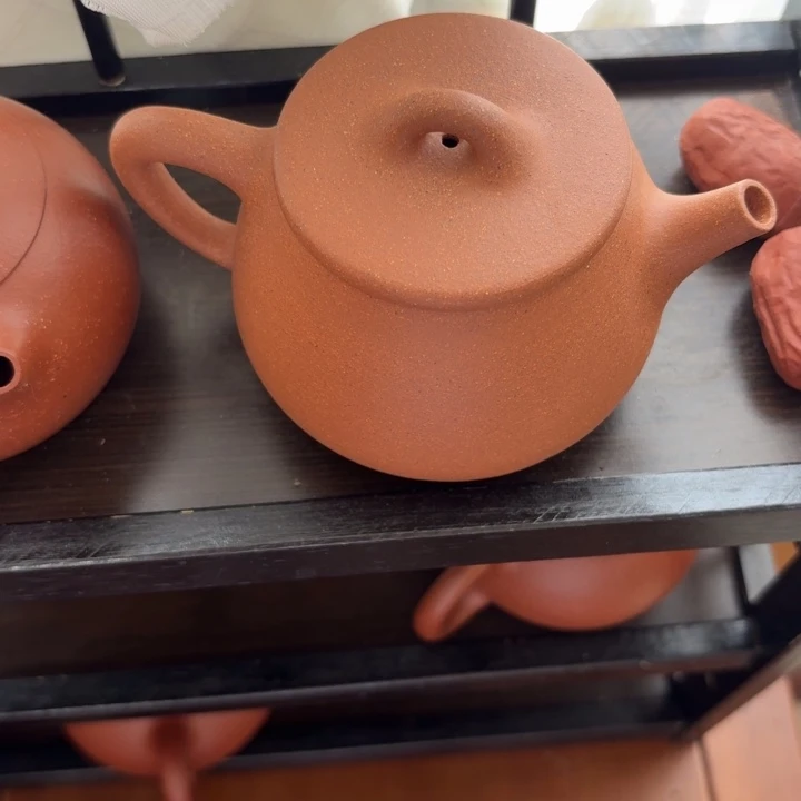 拾***捌茶壶紫砂原矿半手工降坡矮瓢200cc