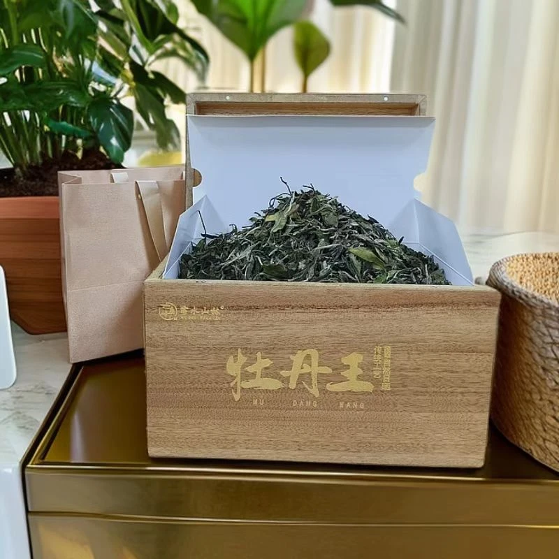 【木箱】白茶花香牡丹散装盒装250克