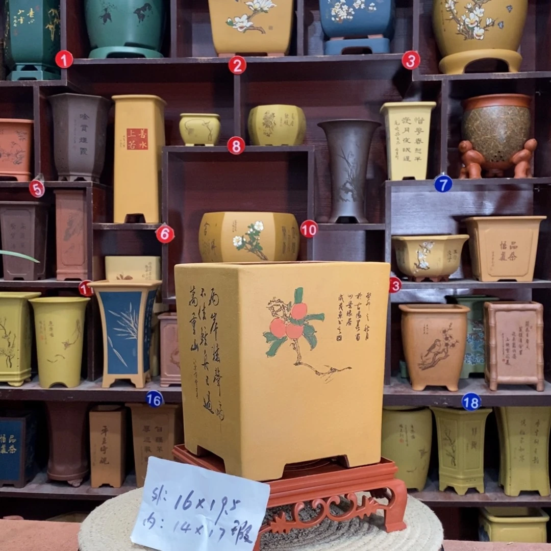 紫砂花盆紫砂花盆