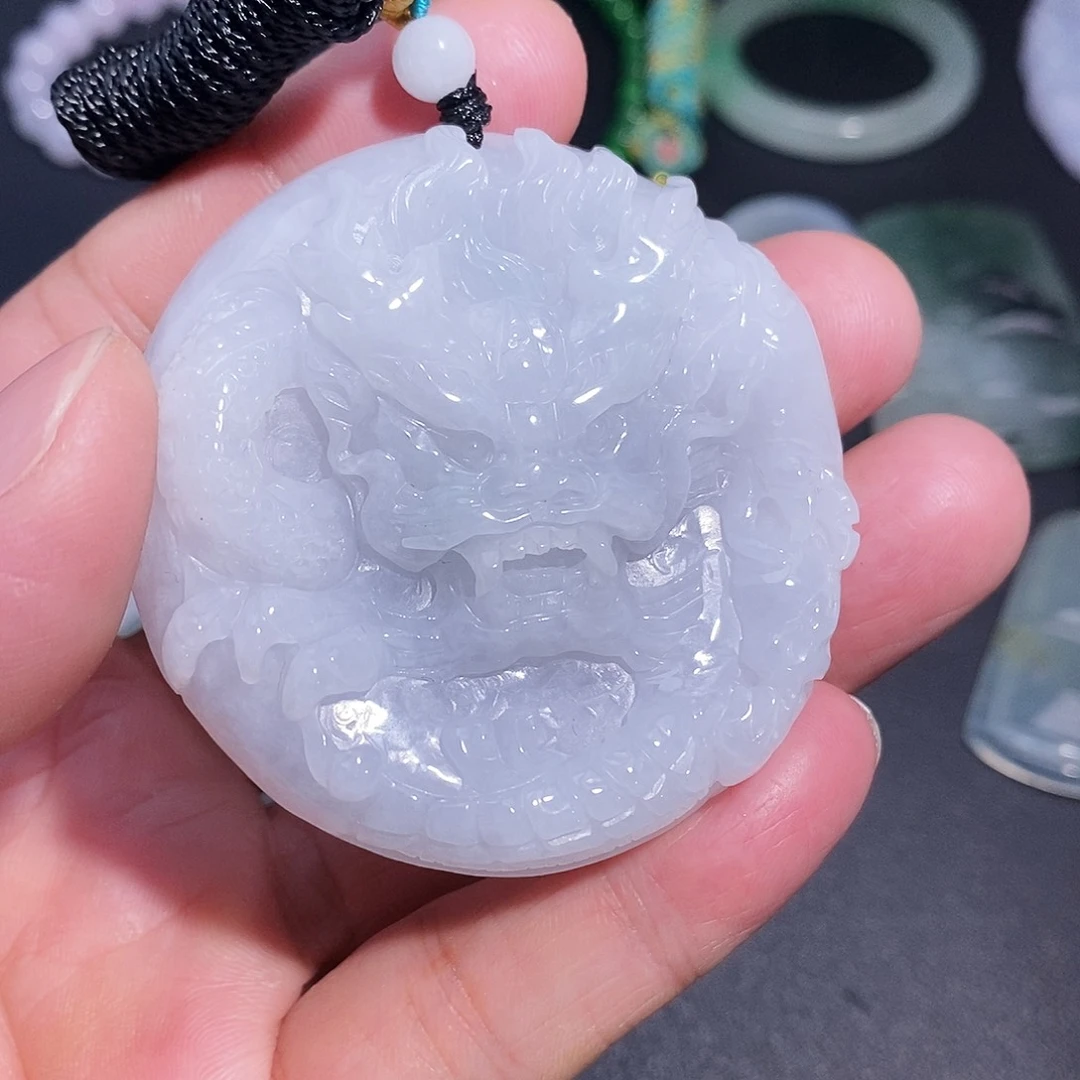 粉***宝翡翠未镶嵌颈饰006