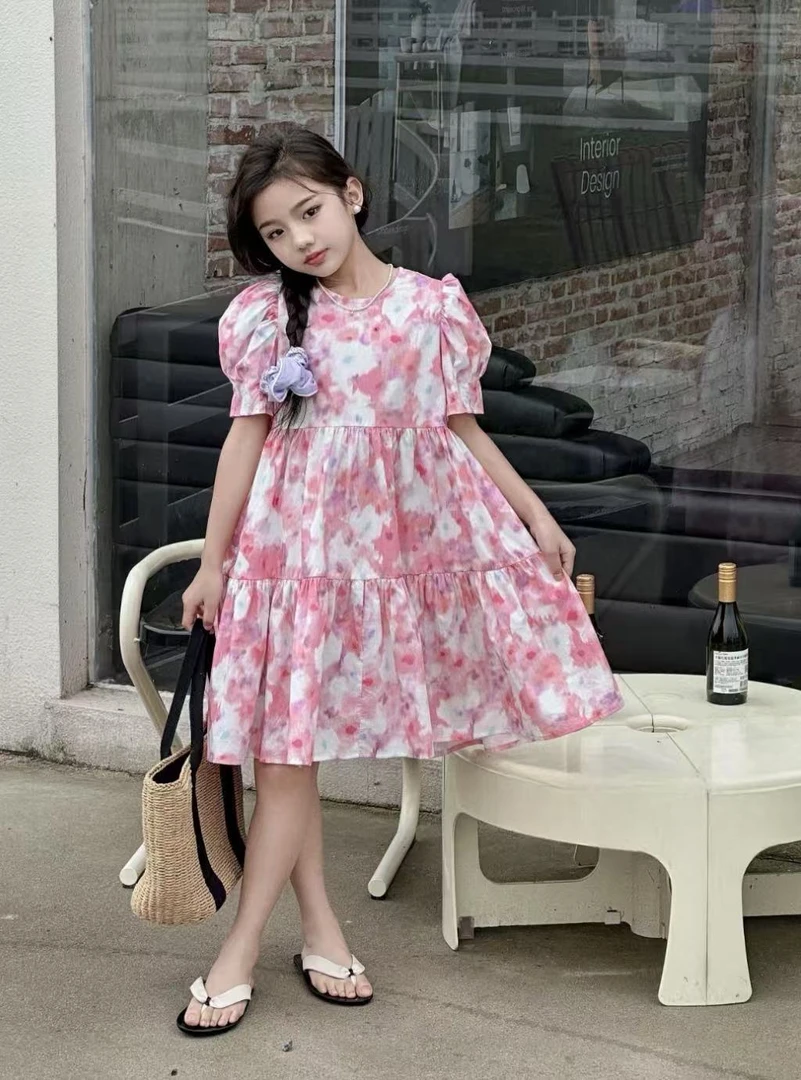 夏季新款粉色连衣裙b6 6067（驰系）
