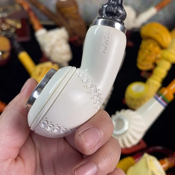 海泡石烟斗中大号空腔飞碟牛头