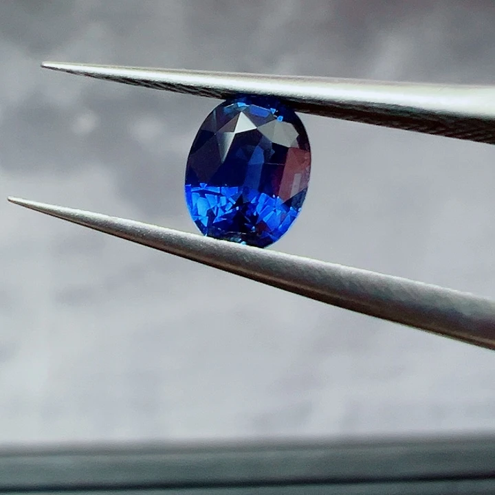 蓝宝石裸石1.04ct 天然皇家蓝无烧蓝宝石