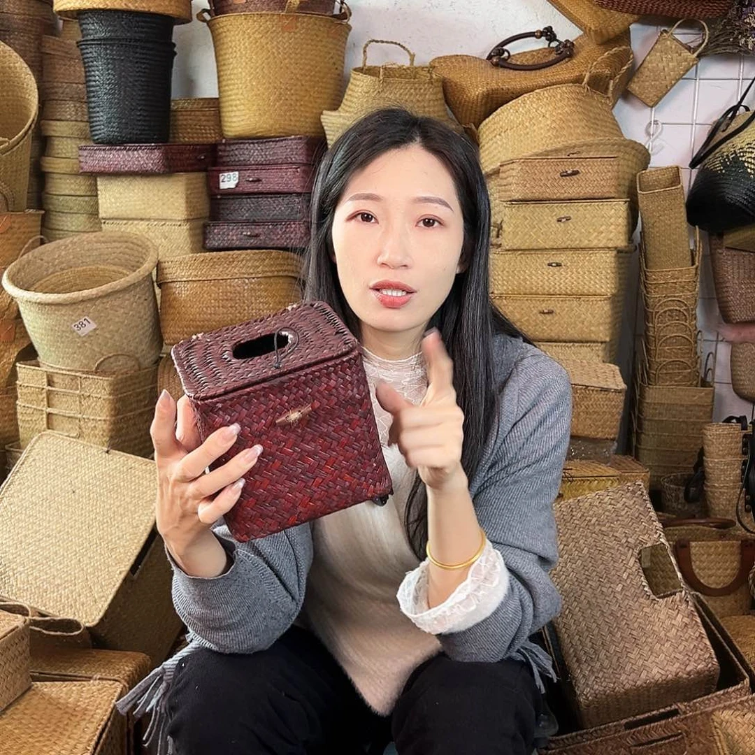 草编草编包/草编收纳盒微瑕疵