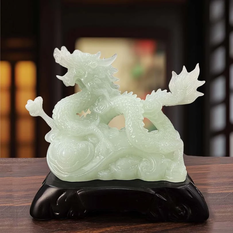 生肖龙祥龙如意摆件/尺寸：24*11*21.5cm/YMJ-12062