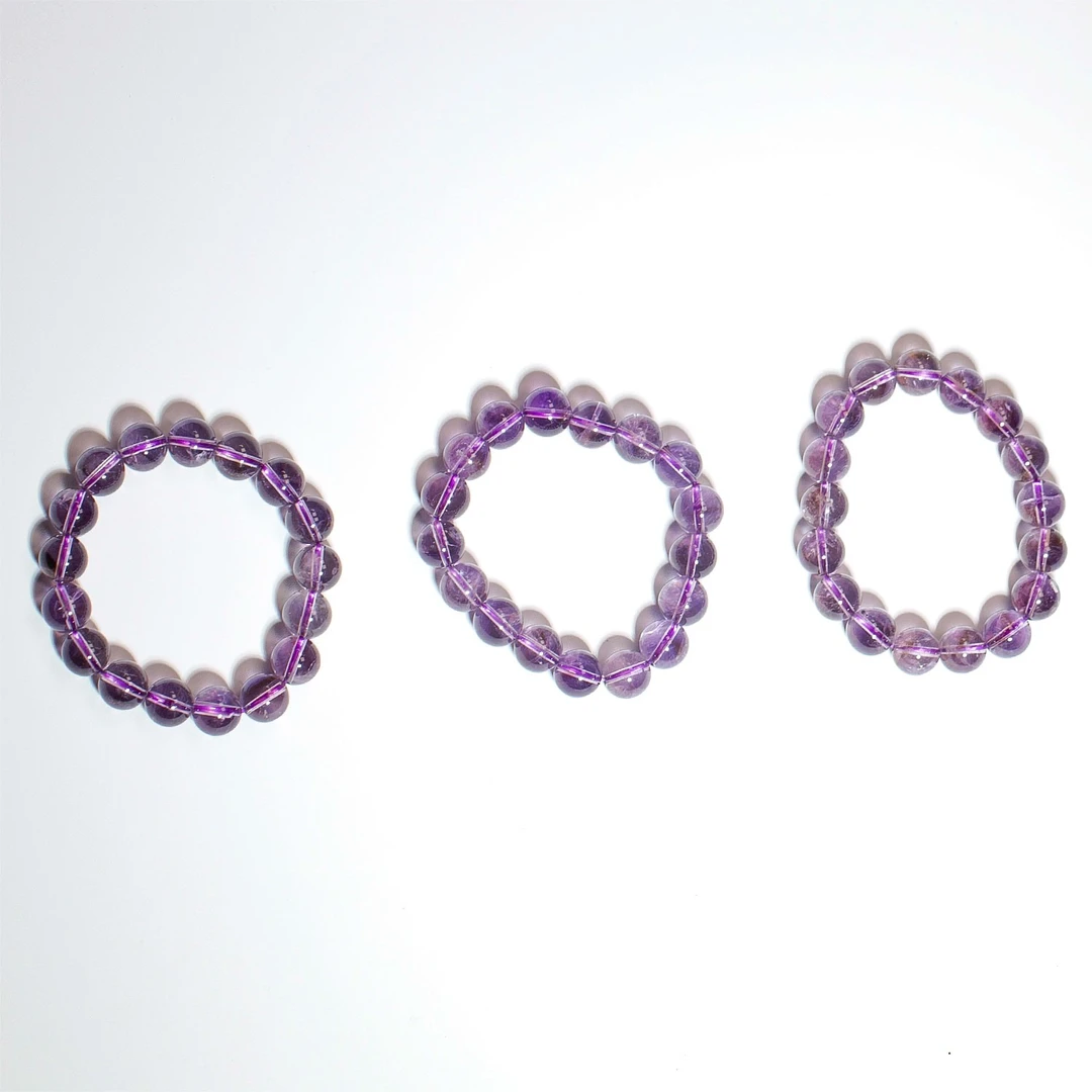 【网瓷专属】约10mm+天然紫水晶手链多样性发一件SL6327