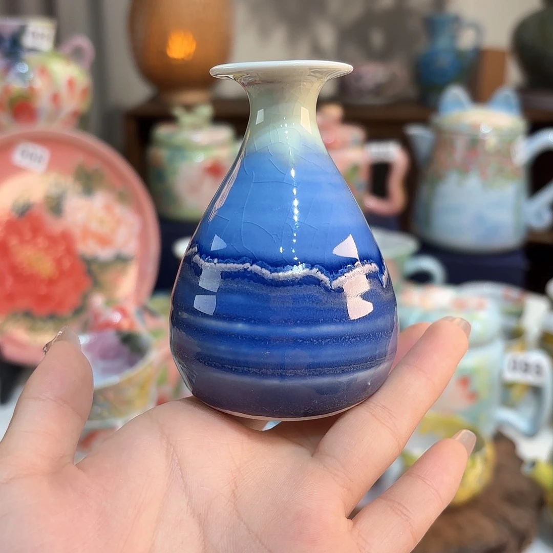 景德镇手绘高温釉下彩陶瓷茶具