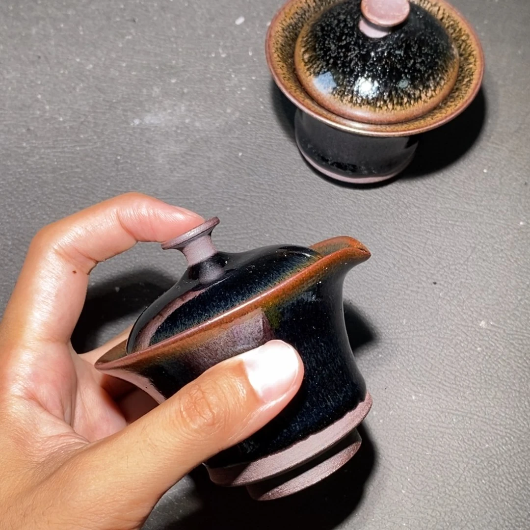 盖碗建盏盖碗一套
