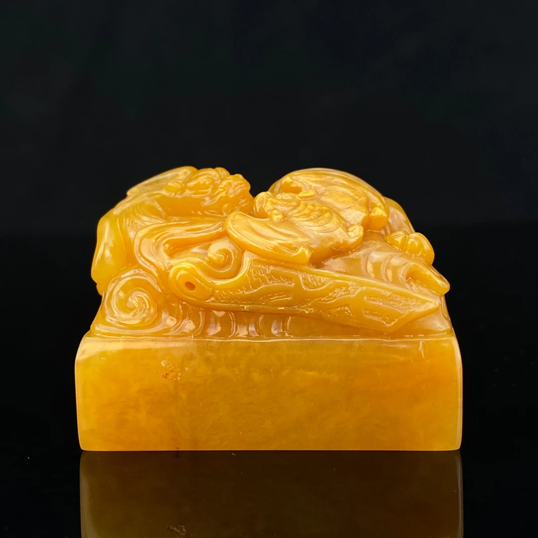 TW13031HC 田黄 螭龙财印/朵云轩