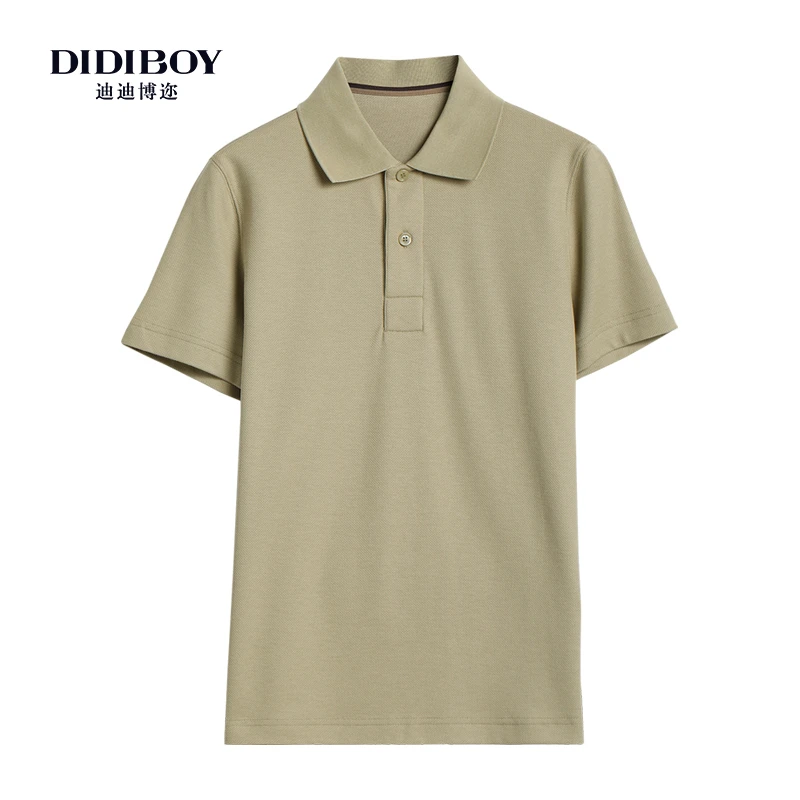 迪迪博迩棉+羊绒+国王羊毛三合一混纺舒适柔软休闲翻领高定polo衫