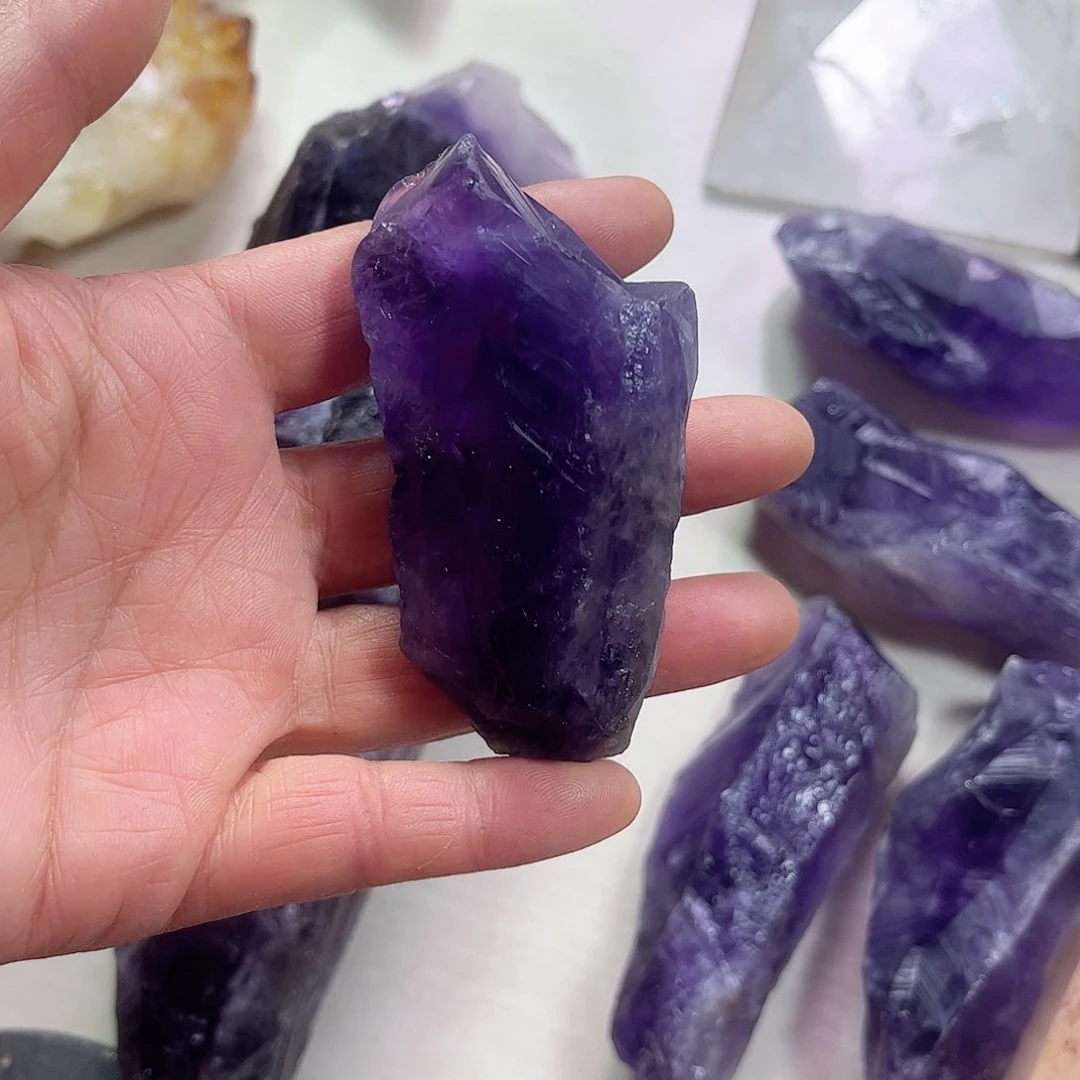 水晶天然水晶原石未镶嵌牙*