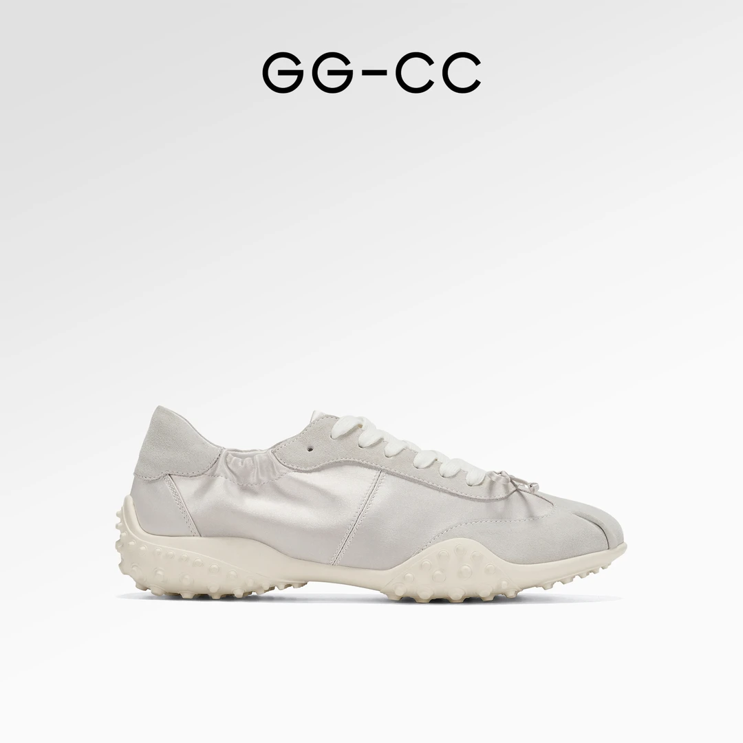 GG-CC【蔡文静同款】2025春季新款蝴蝶结德训鞋鞋女舒适休闲鞋6772