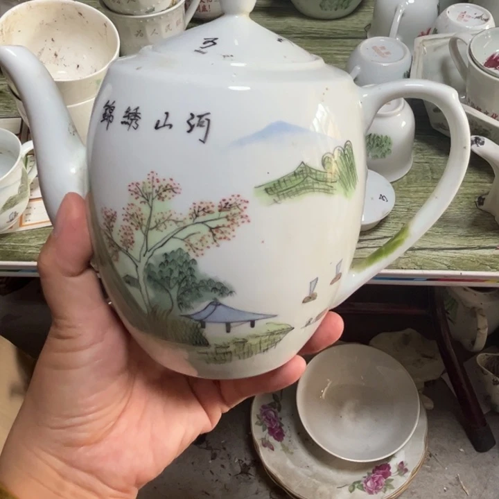 都是瑕疵品看好下单山水壶