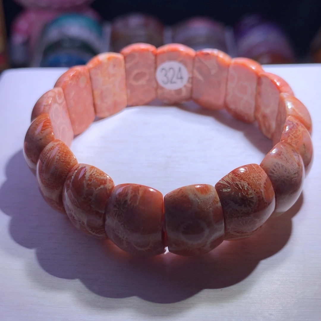 银S925镶嵌手串水晶珊瑚玉20.1