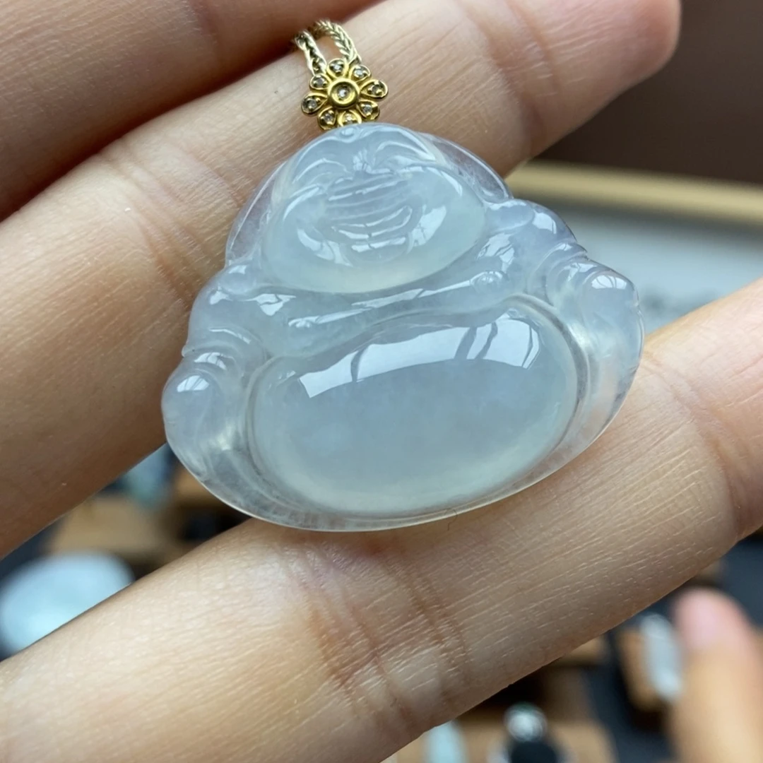 【闪购商品】颈饰18K金镶嵌翡翠22