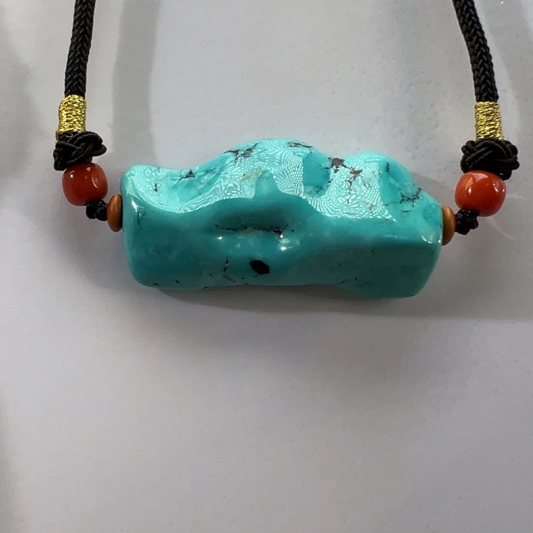 绿松石未镶嵌挂件