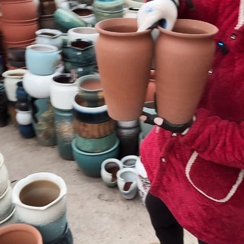 口14高26瑕疵盆子