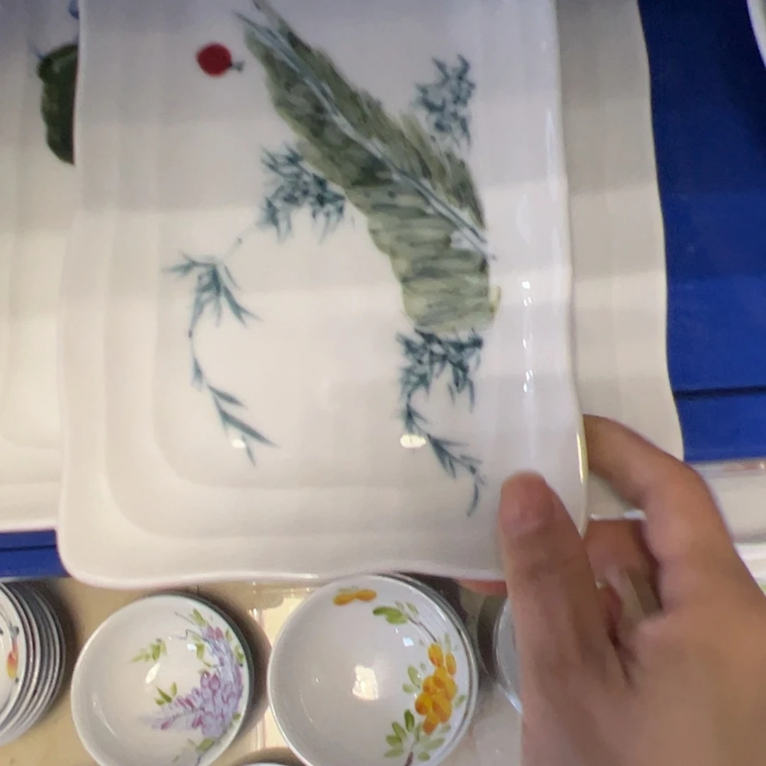 瓷片时**稔景德镇陶瓷手工手绘作品